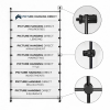 flush to wall suspended acrylic sign rod display kit