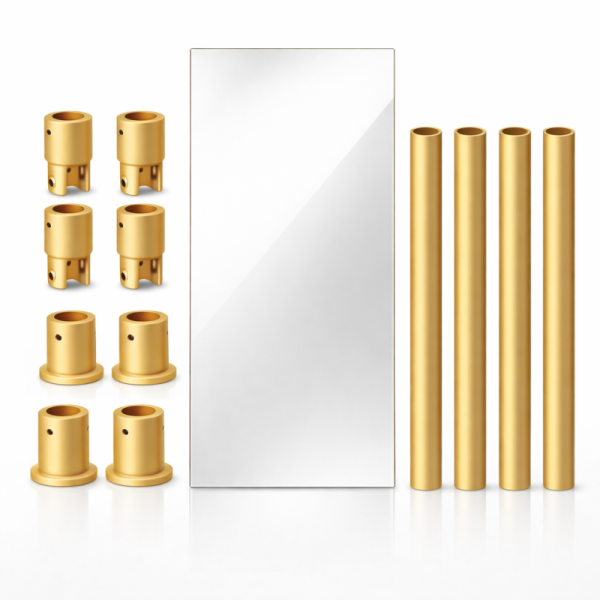 frameless mirror hanging system kit no mirror