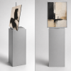 freestanding display plinth with easel top