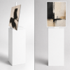 freestanding display plinth with easel top