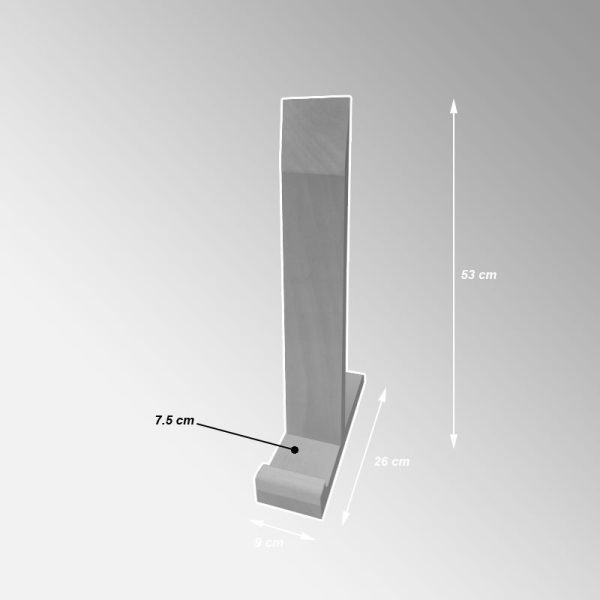 freestanding display plinth with easel top