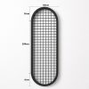 oval mesh grid ceiling mounted metal display panel