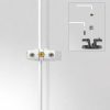 rod double panel support clamp 10mm vertical dual grip
