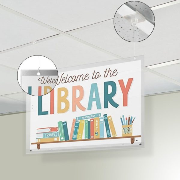 suspended ceiling poster holder kit