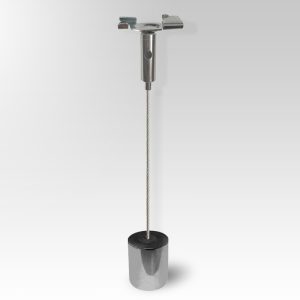 suspended false ceiling to floor weight cable display kit