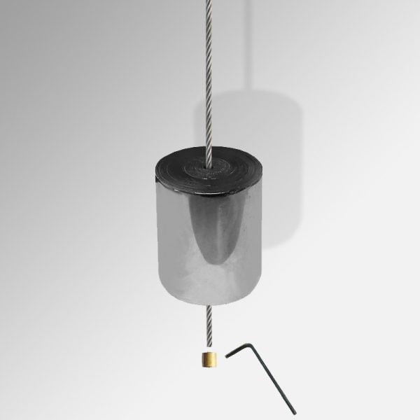 suspended false ceiling to floor weight cable display kit