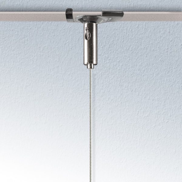 suspended grid twist ceiling to floor cable fixing wire rope display no nail