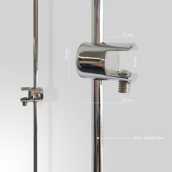 wall to wall suspended rod acrylic sign display system kit