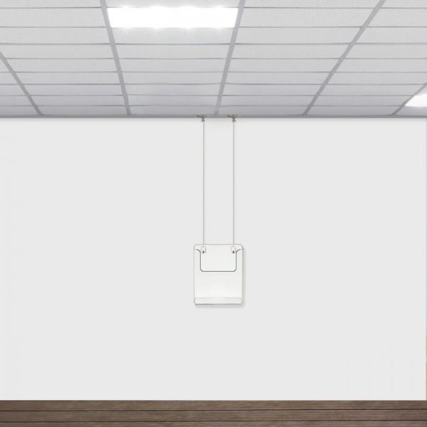 suspended twist ceiling brochure holder display kit