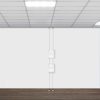 suspended twist ceiling to floor brochure holder display kit