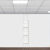 suspended twist ceiling to floor brochure holder display kit