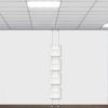 suspended twist ceiling to floor brochure holder display kit